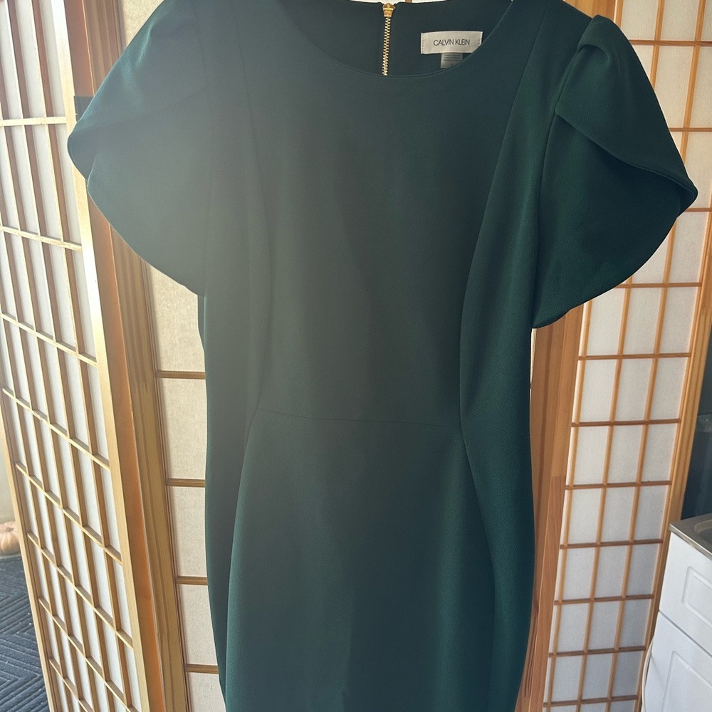Calvin Klein Dark Green Mini Dress